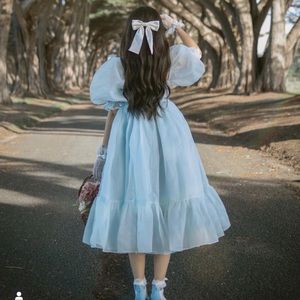 Selkie water baby French puff dress.